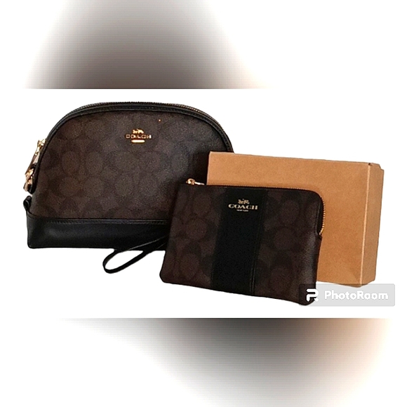 COACH AUTHENTIC SIGNATURE MONOGRAM DOME CROSSBODY W/MATCHING WRISTLET NWT - Picture 9 of 16